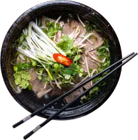 28. Reisbandnudelsuppe (Phở Nett)